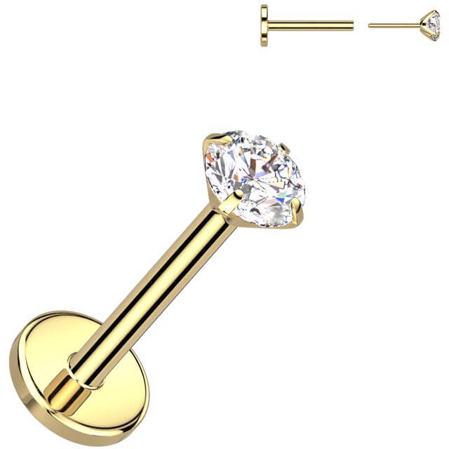 Titane Labret zircone Enfoncer - Image 3