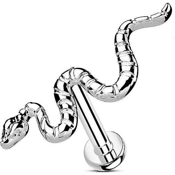 Titane Labret Serpent Enfoncer
