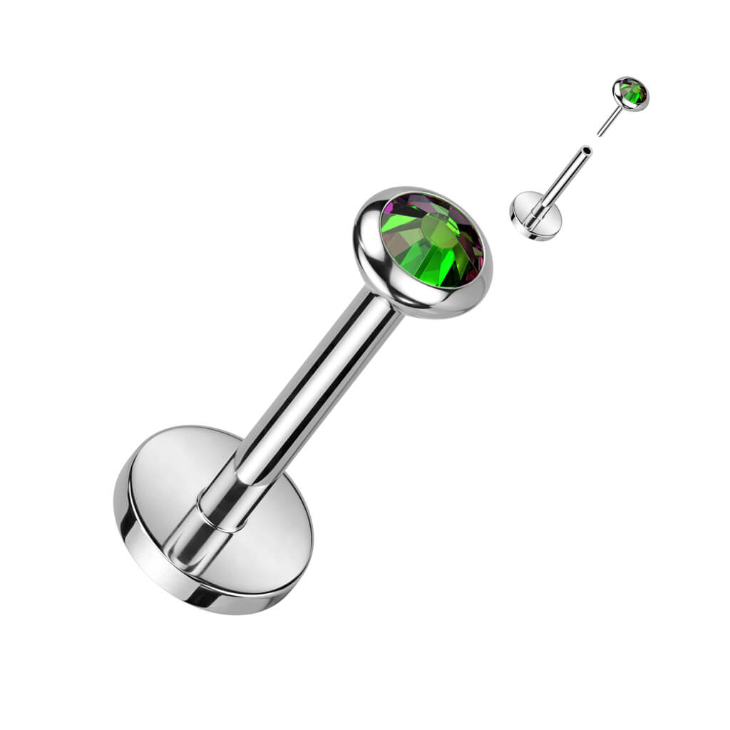 Titane Labret Zircone Opale Enfoncer - Image 10