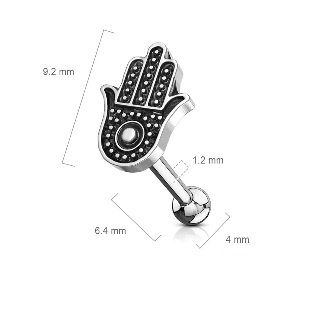 Barre Hamsa Argent - Image 2