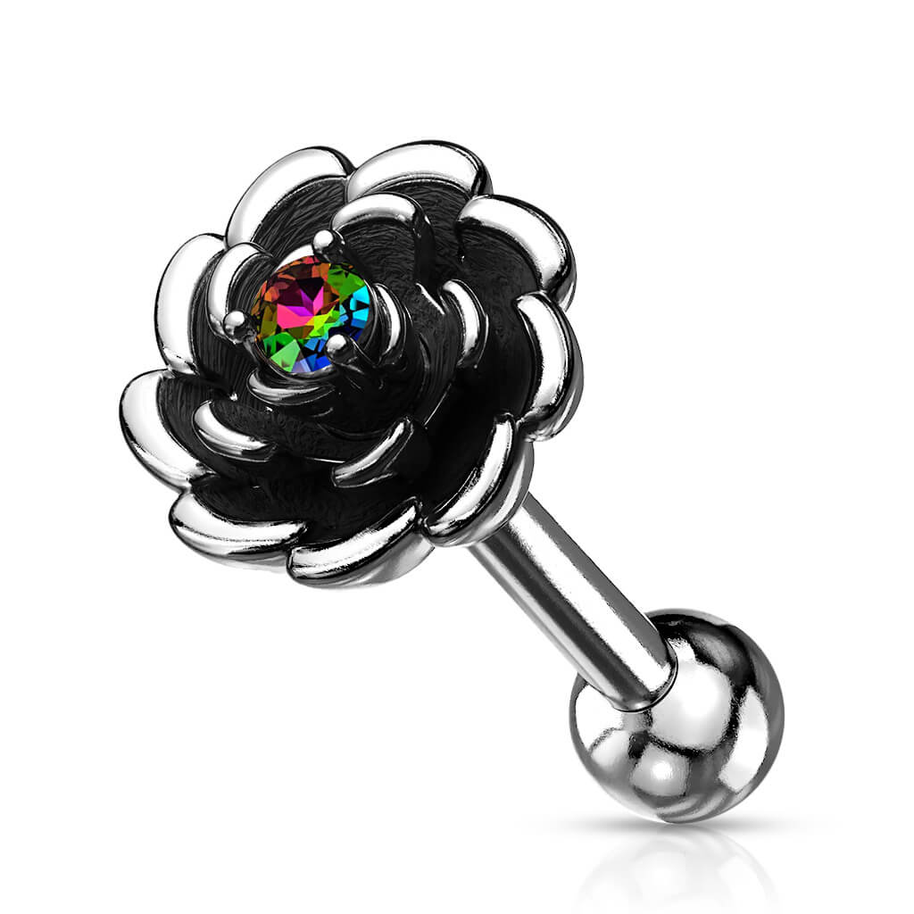Barre Fleur Zircone Argent - Image 10