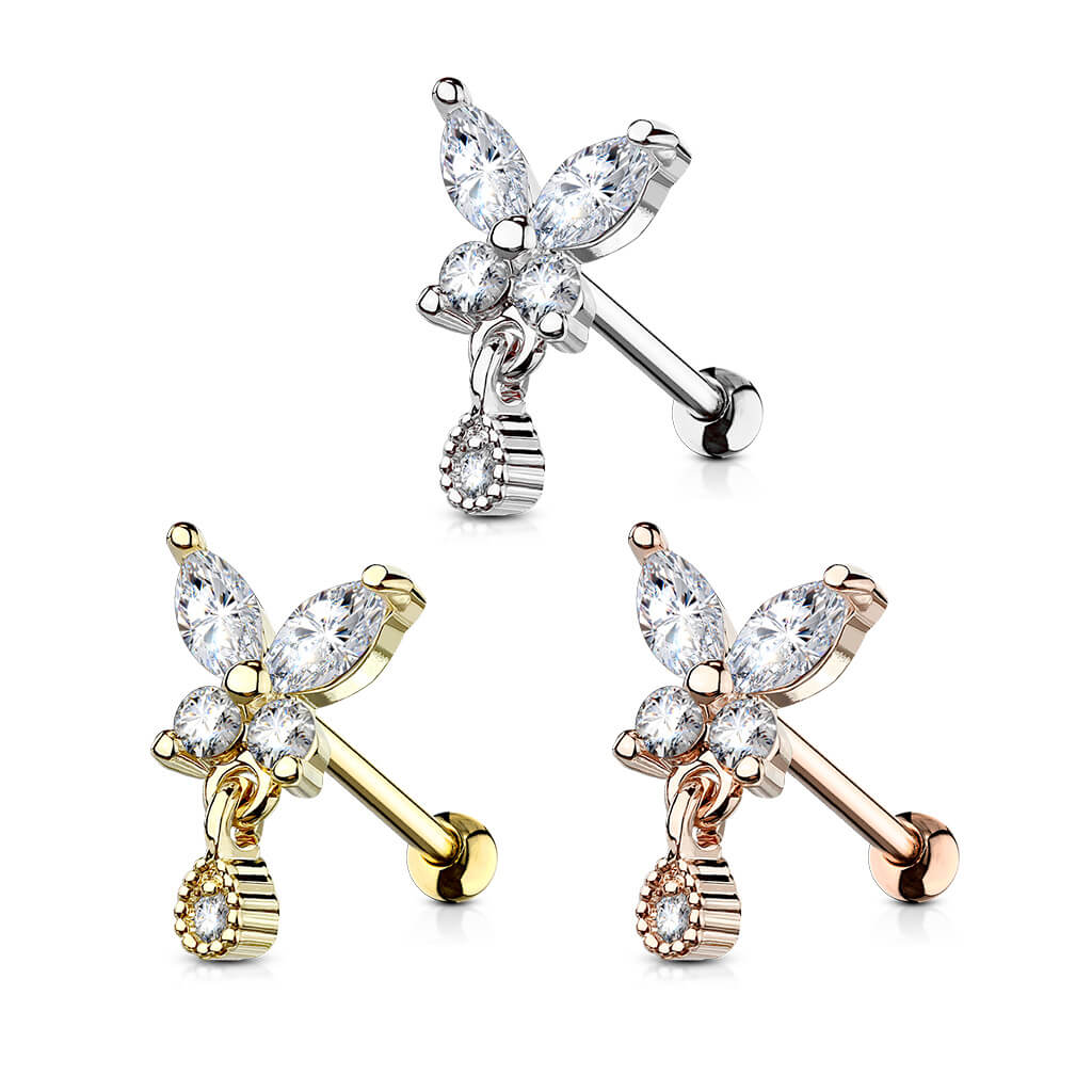 Barre Papillon Zircone - Image 3