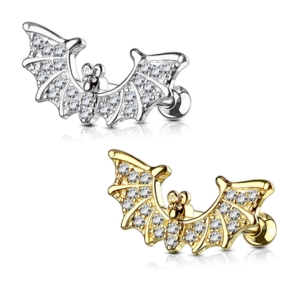 Barre Chauve-souris Zircone Argent - Image 4