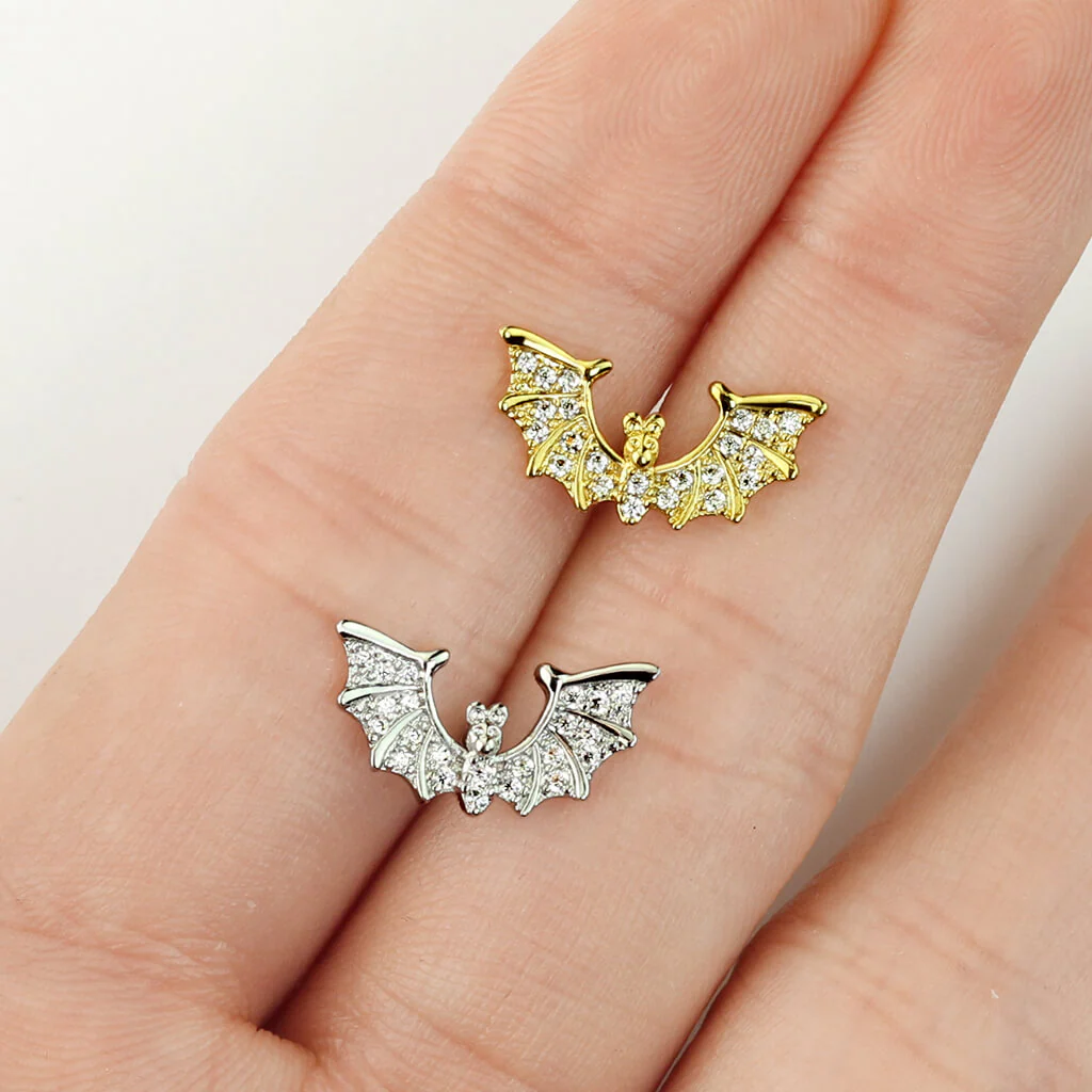 Barre Chauve-souris Zircone Argent - Image 5