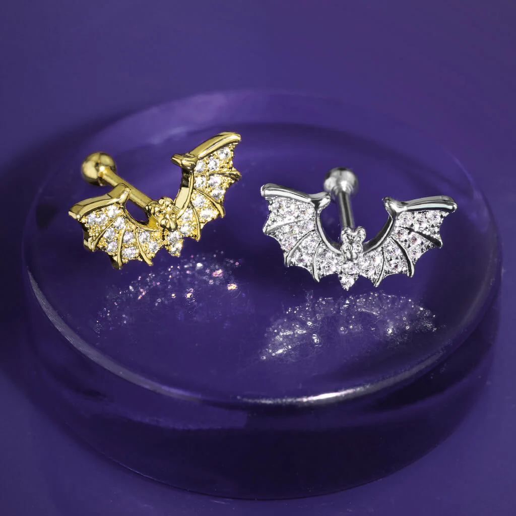 Barre Chauve-souris Zircone Argent - Image 6