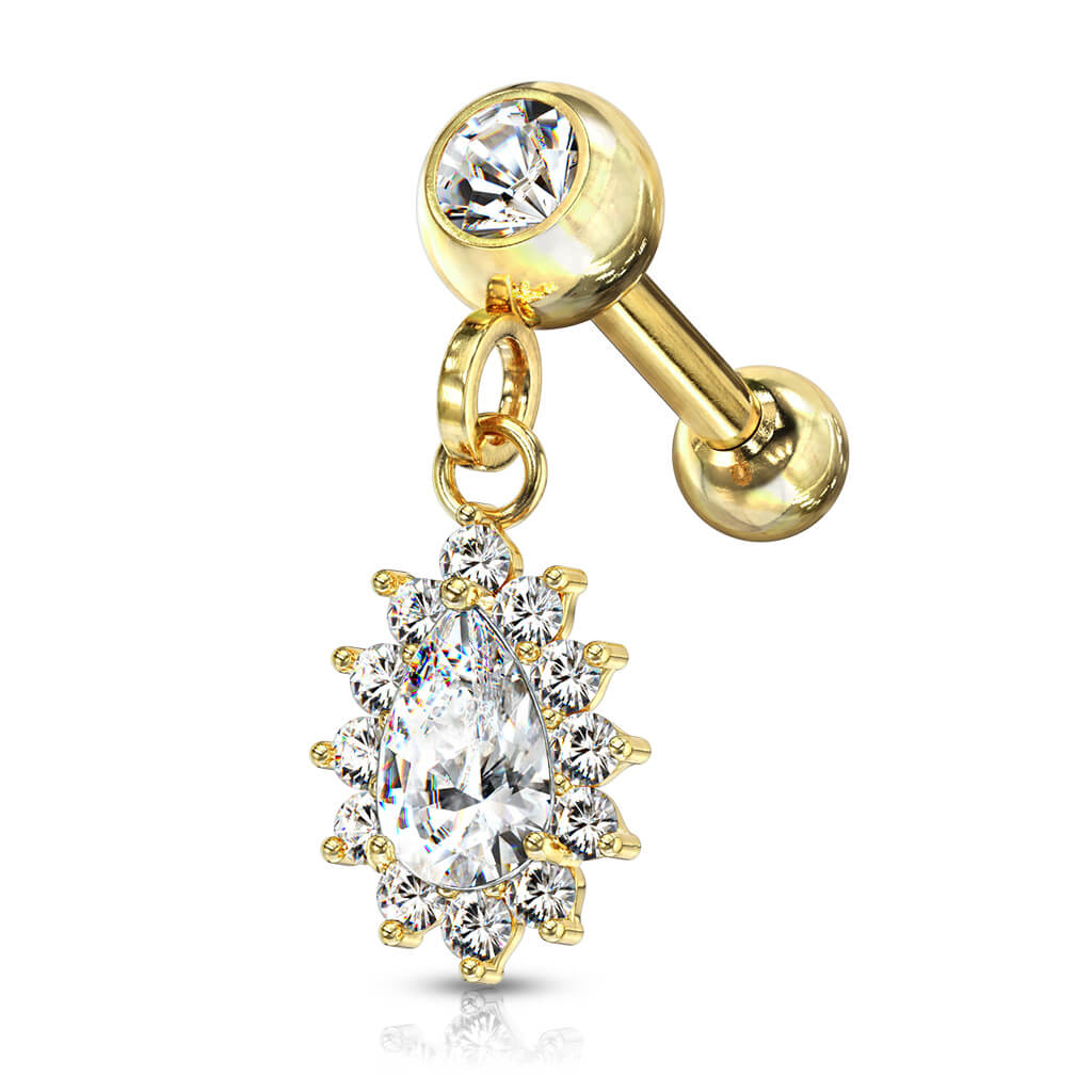 Barre Pendentif Zircone Poire - Image 4
