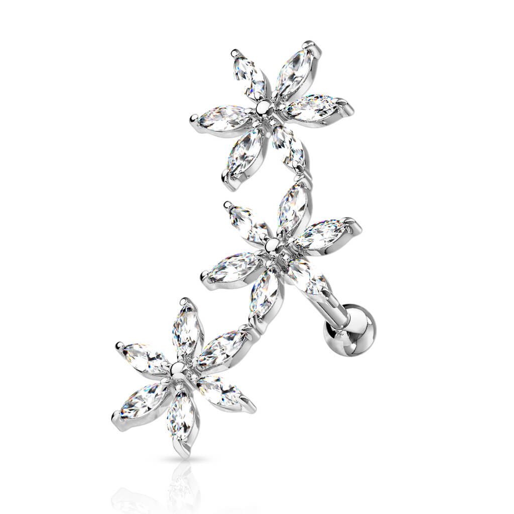 Barre 3 Fleurs Zircone - Image 2