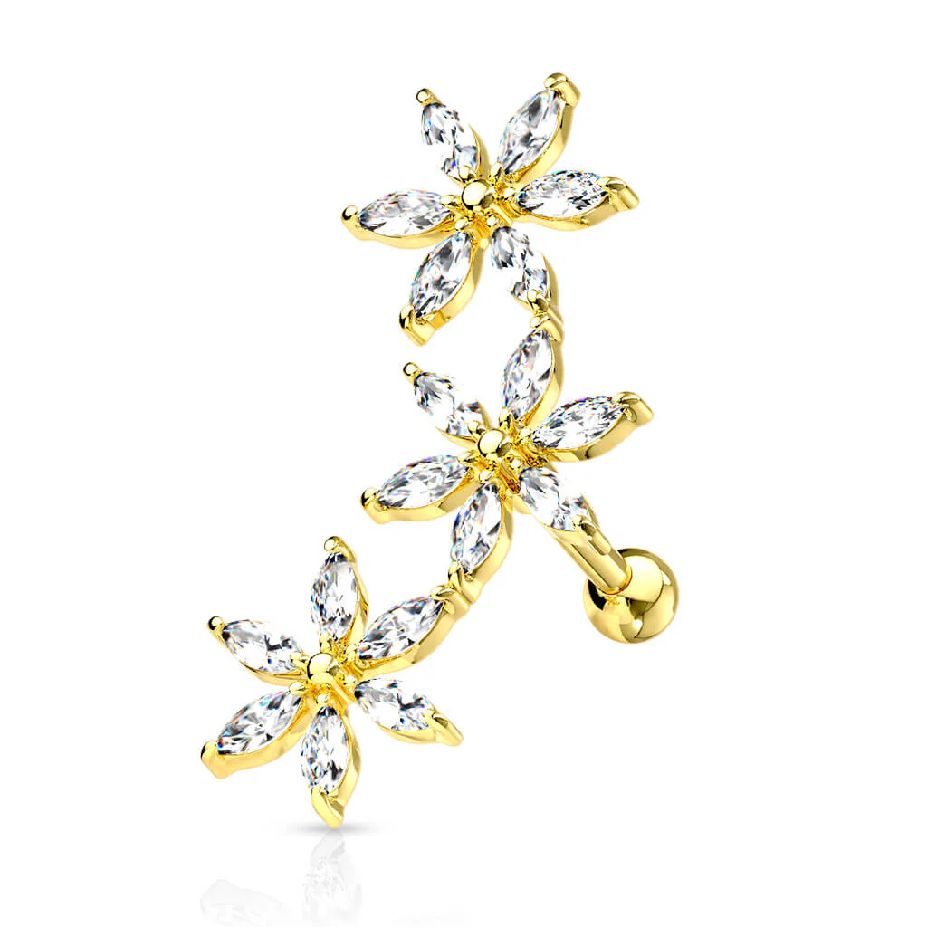 Barre 3 Fleurs Zircone - Image 4