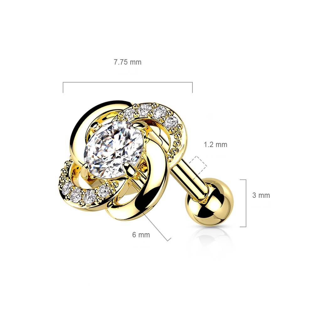 Barre Fleur Zircone - Image 2