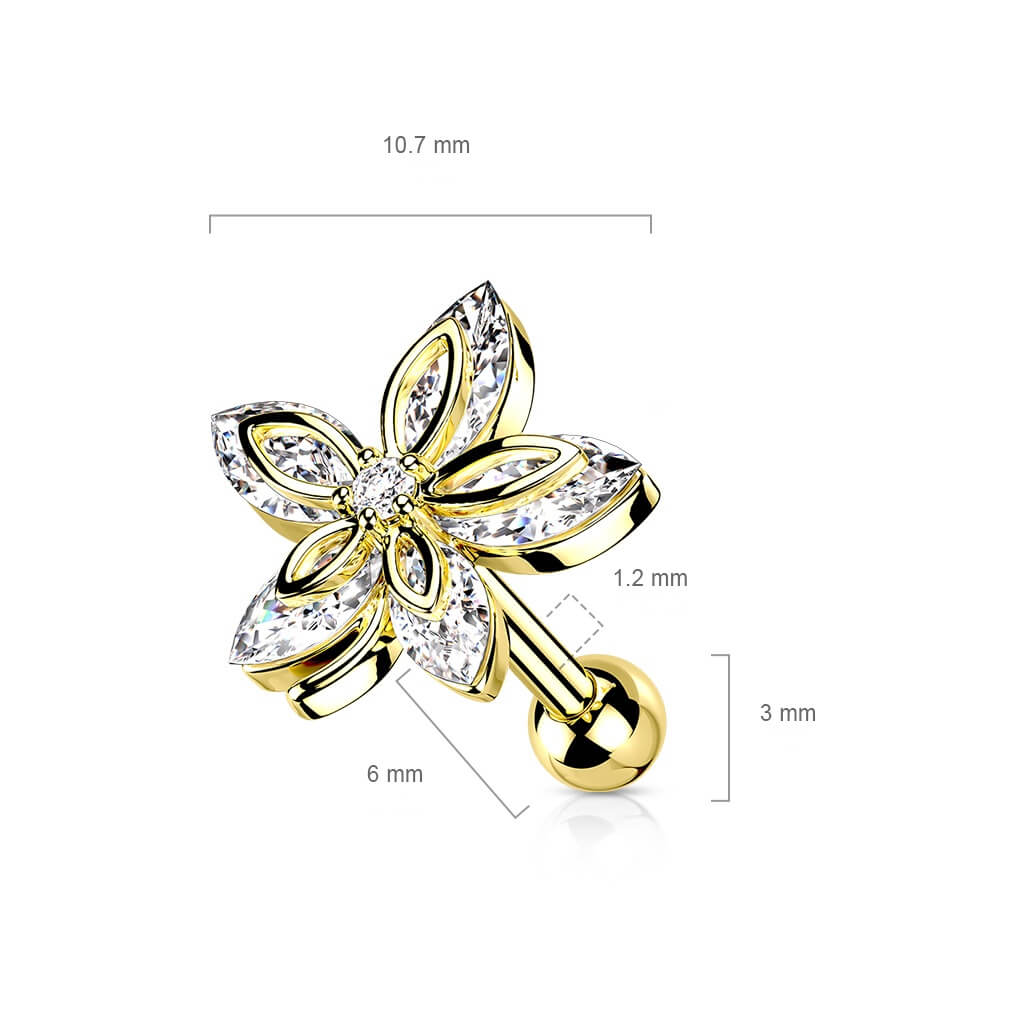 Barre Fleur Zircone - Image 3