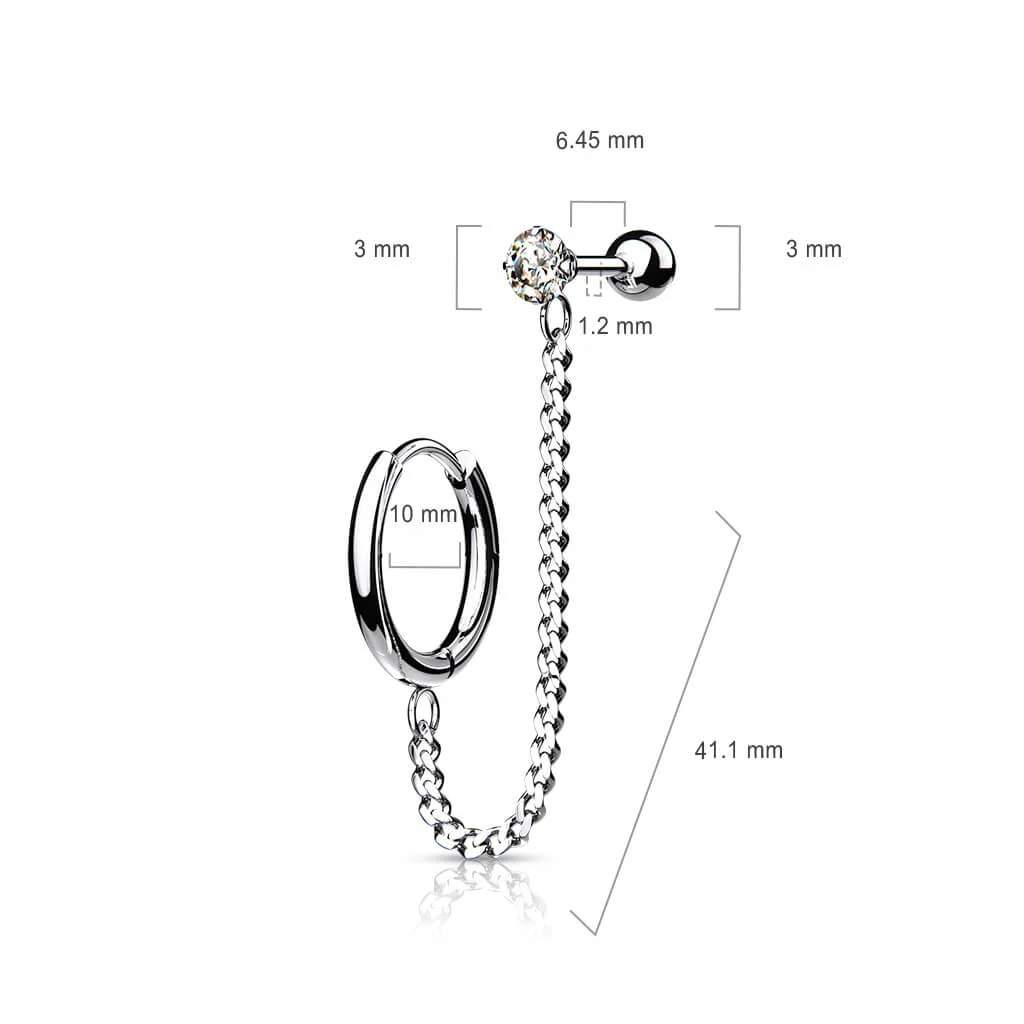 Barre Chaine Zircone Cliqueur - Image 3