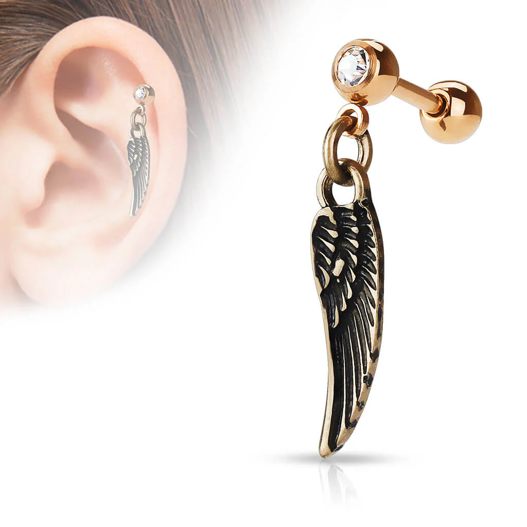 Barre Pendentif Aile Zircone - Image 4