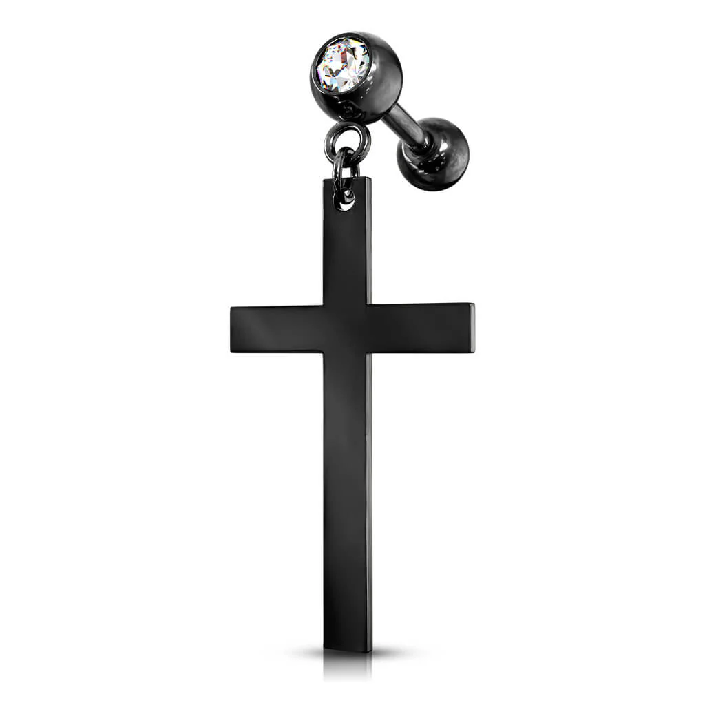 Barre Pendentif Croix Zircone - Image 4