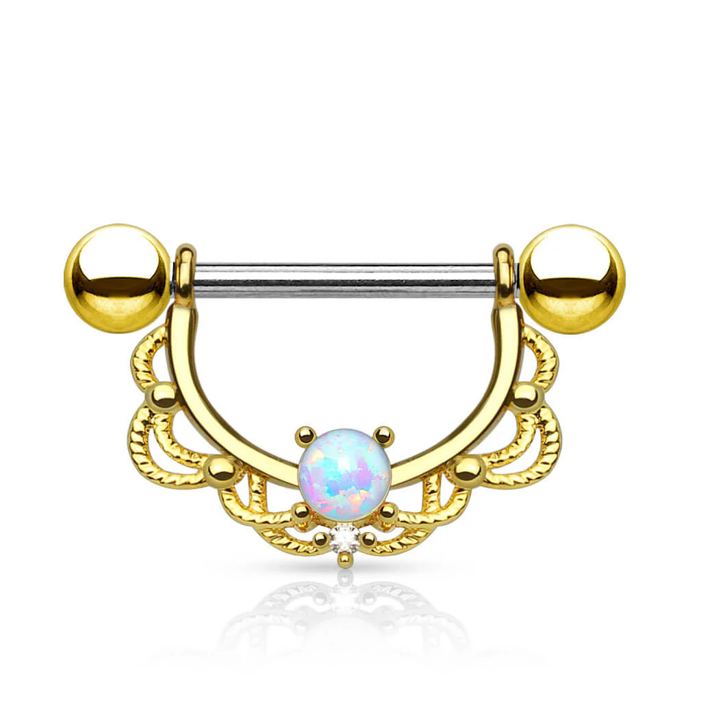 Téton Pendentif Couronne Opale - Image 2
