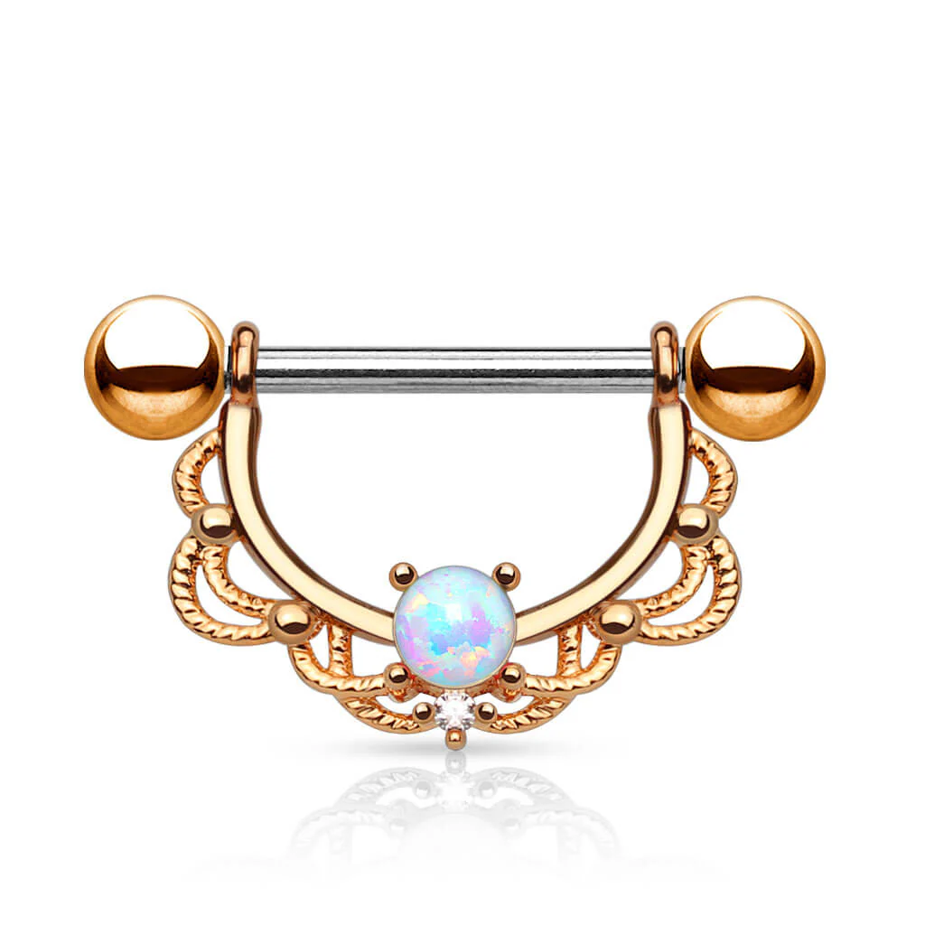 Téton Pendentif Couronne Opale - Image 3