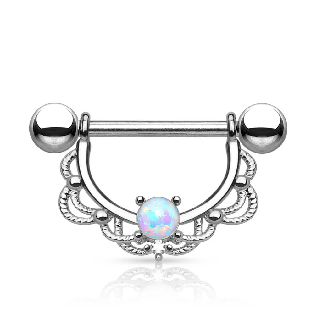 Téton Pendentif Couronne Opale - Image 4
