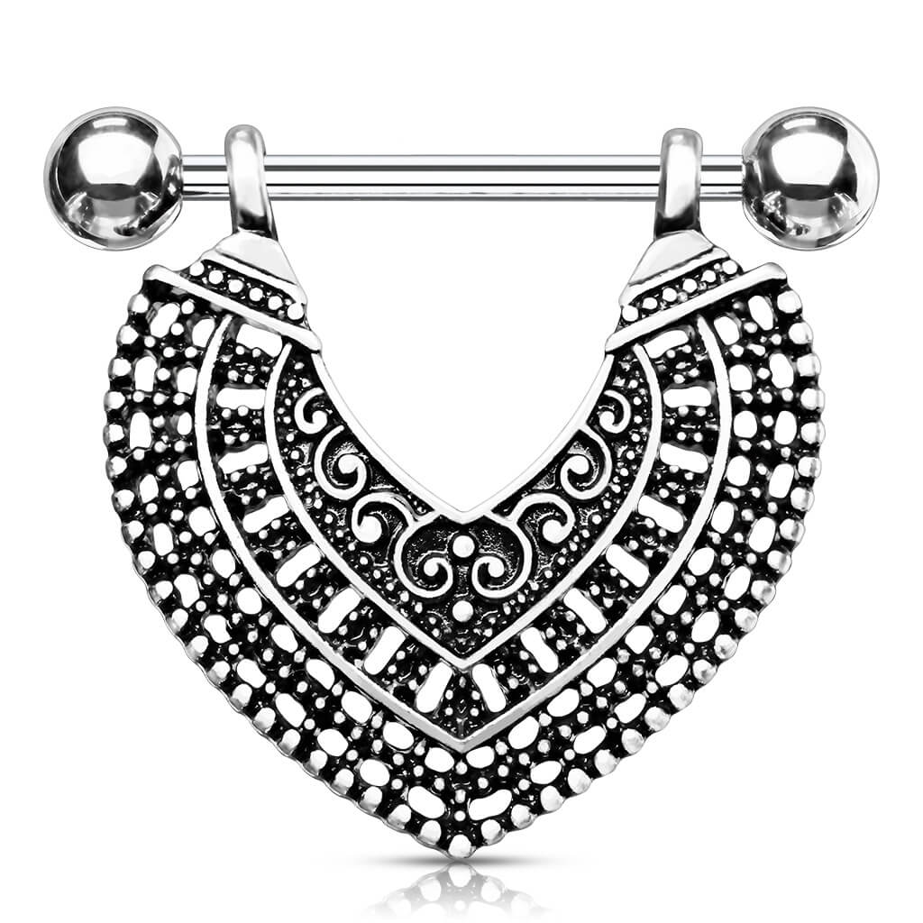 Téton Pendentif Cœur Or Argent - Image 6
