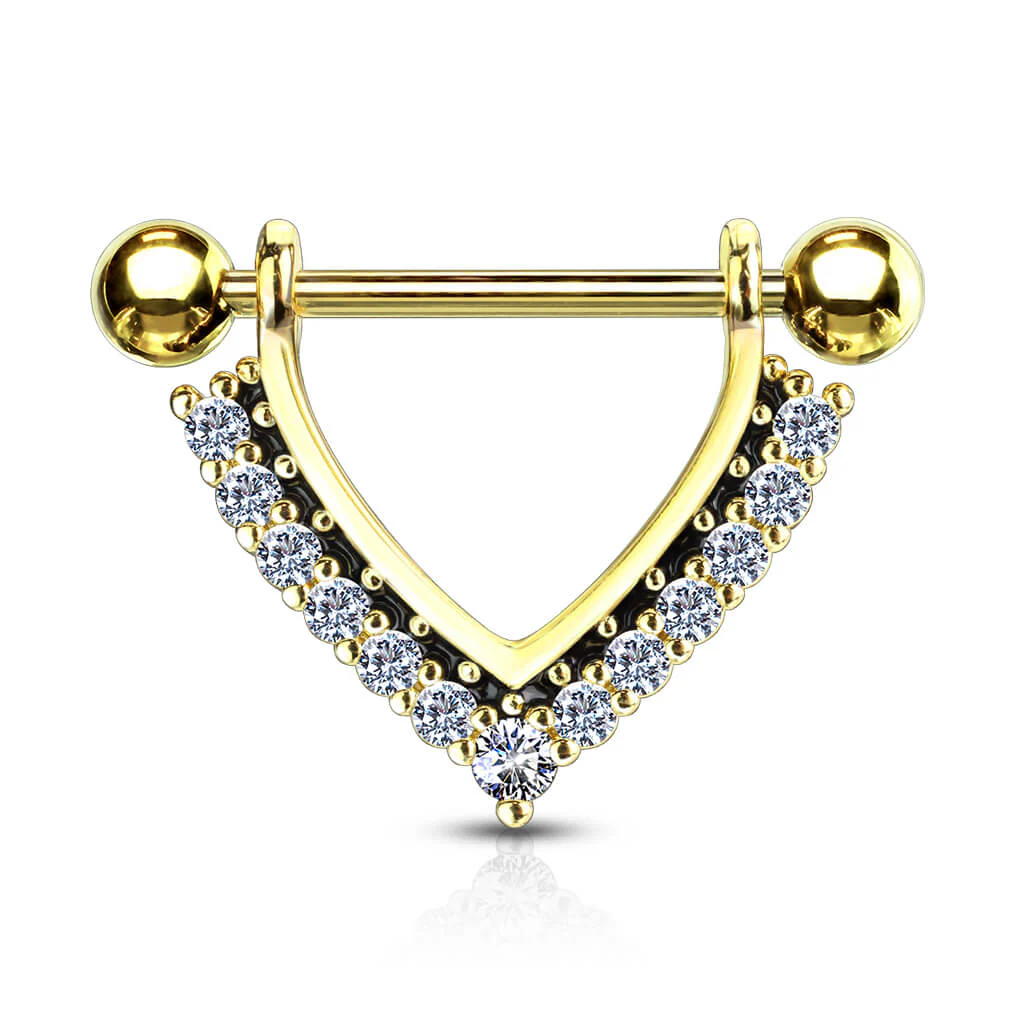 Téton Pendentif Couronne Triangle Zircone - Image 4