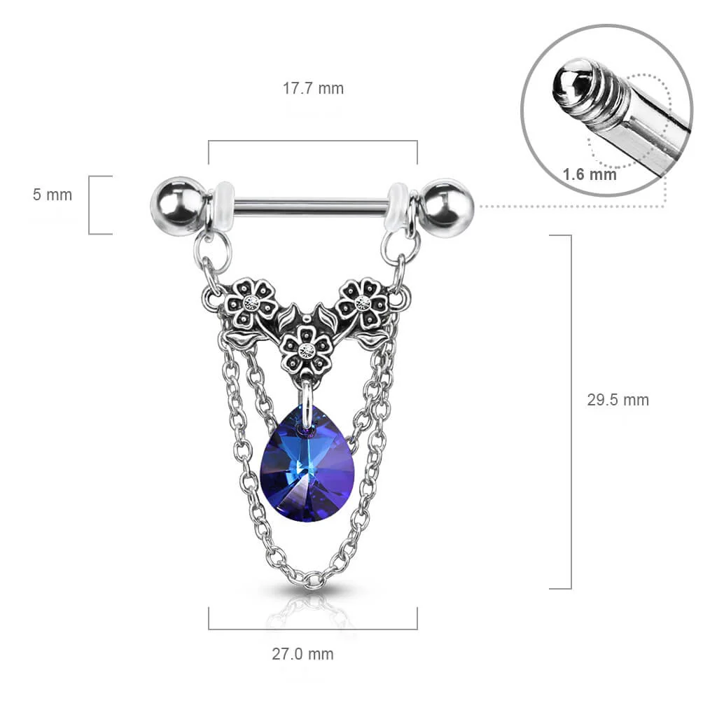 Téton Pendentif Chaines Zircone - Image 3