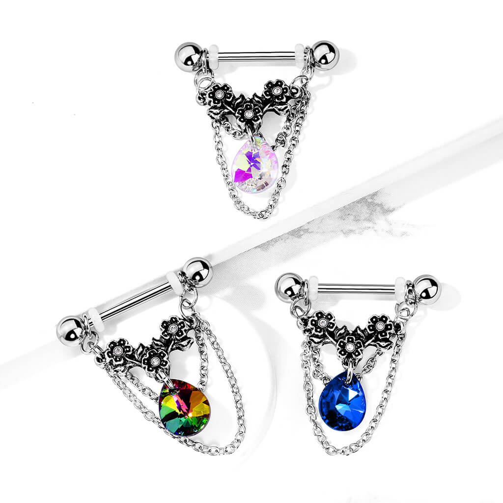 Téton Pendentif Chaines Zircone - Image 6