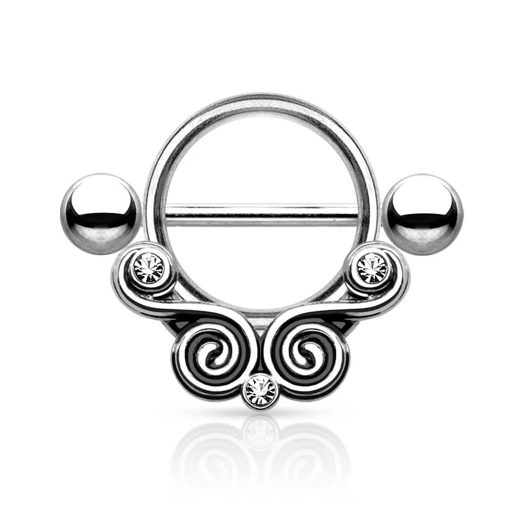 Téton Tourbillon Zircone ronde - Image 5