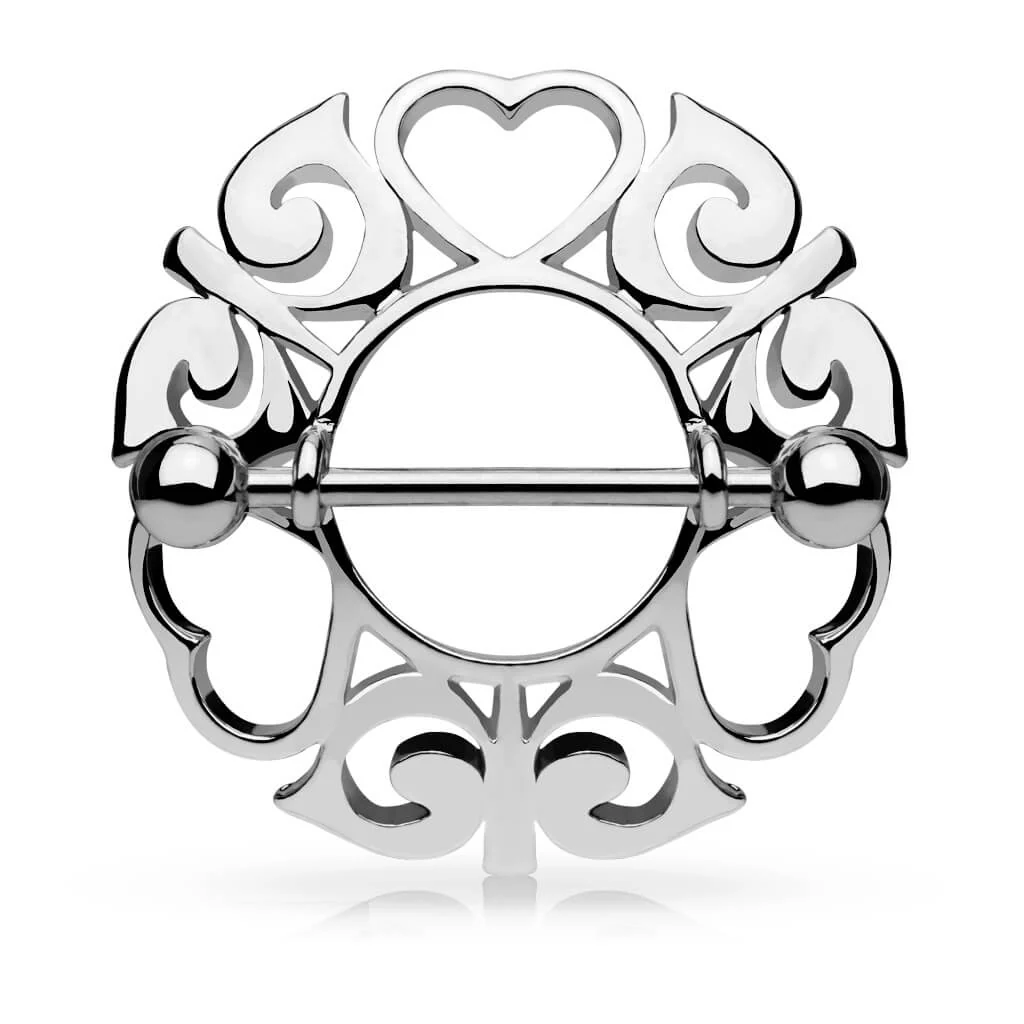 Téton Cœur Tribal Rond - Image 4