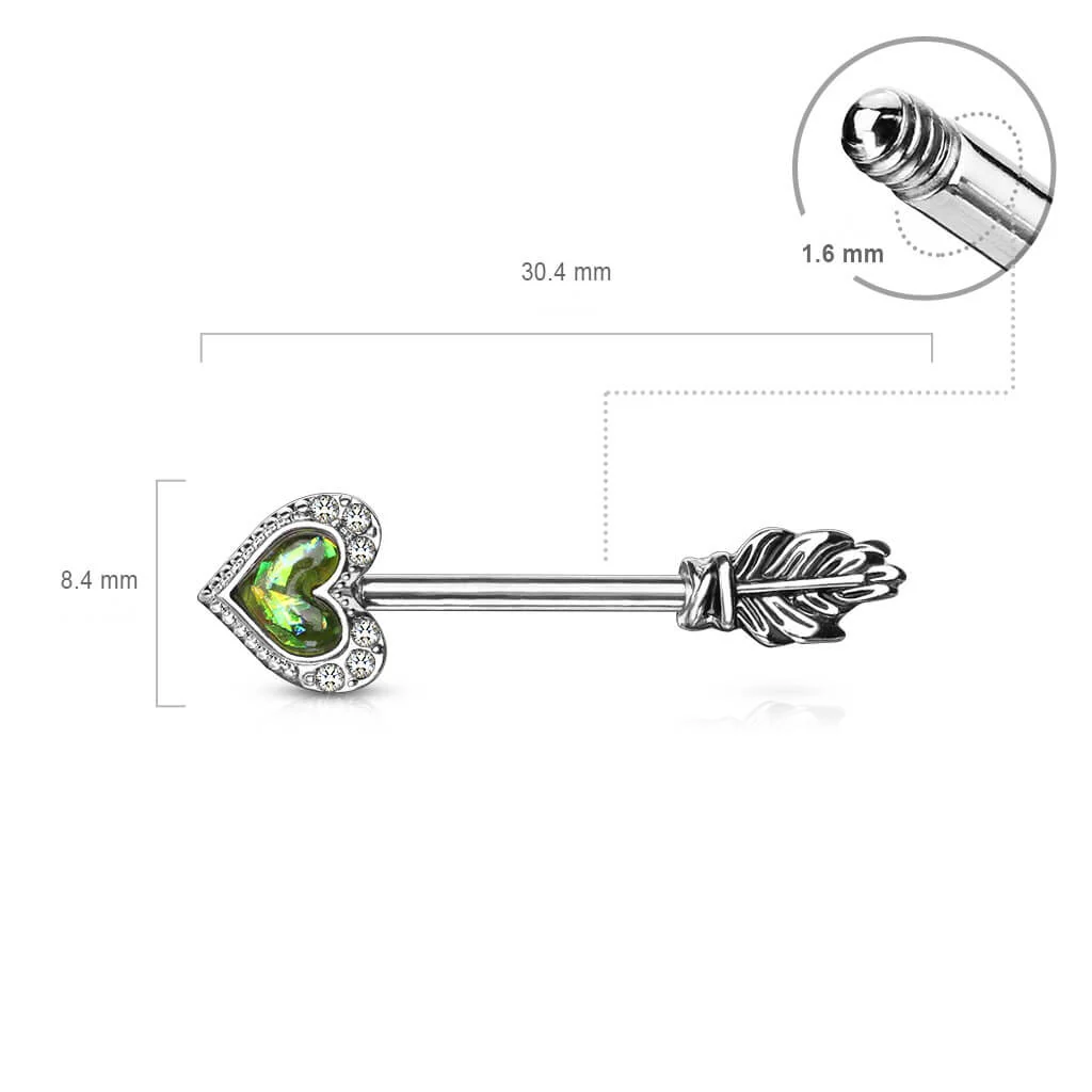 Téton Flèche Cœur Opale - Image 3