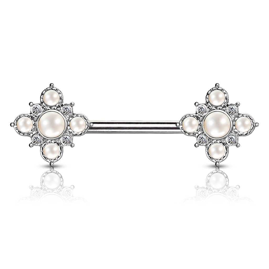 Téton Fleur Perle Zircone - Image 7