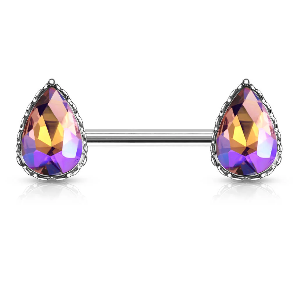 Téton Pendentif Gouttes Zircone - Image 2