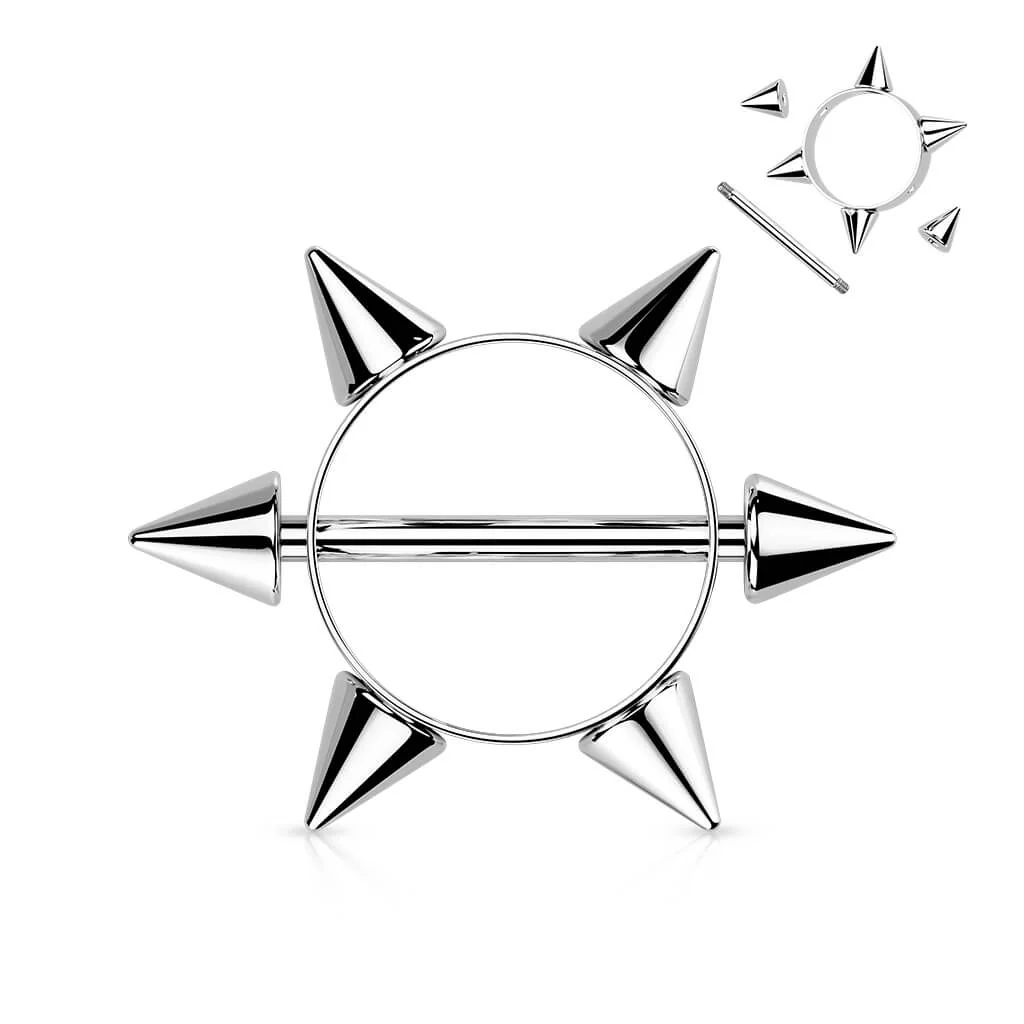 Téton Couronne Pointes Argent - Image 7