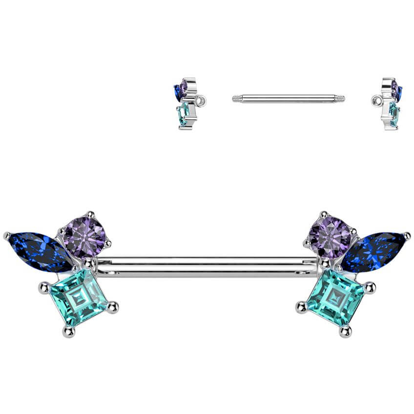Téton zirconias multicolores - Image 4