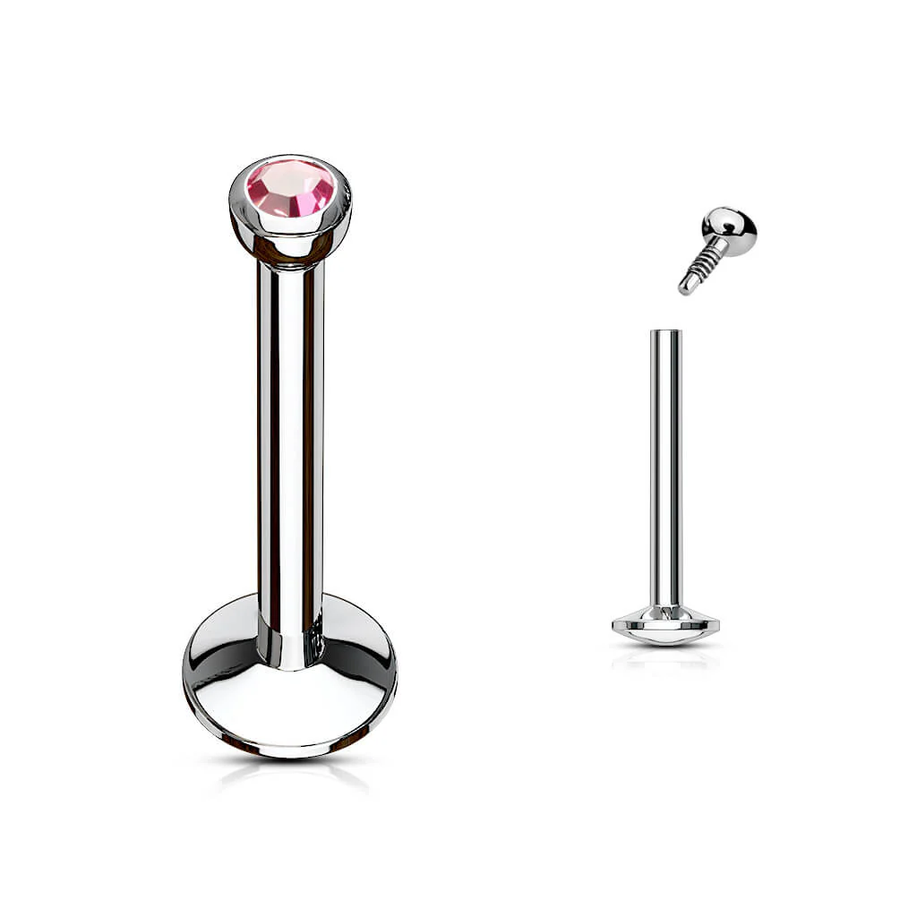 Labret Bille Zircone Filetage Interne - Image 10