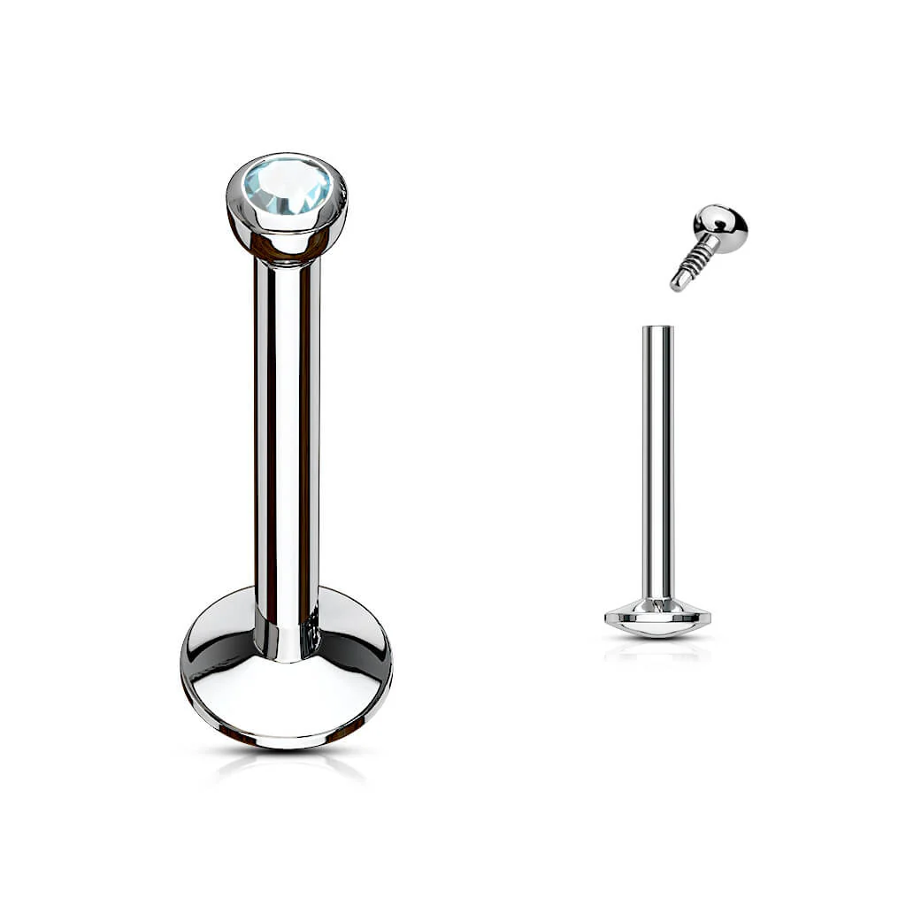 Labret Bille Zircone Filetage Interne - Image 11