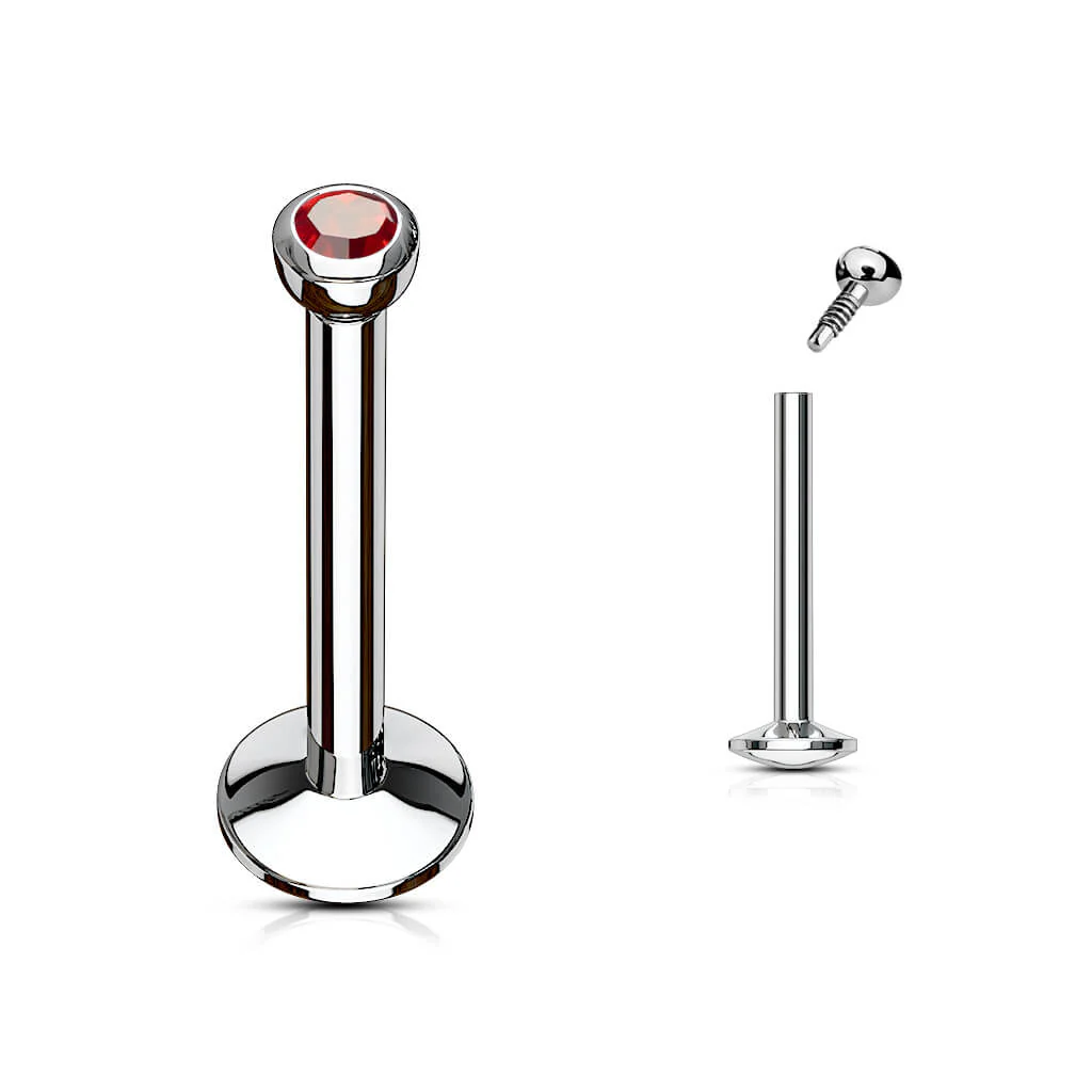 Labret Bille Zircone Filetage Interne - Image 12