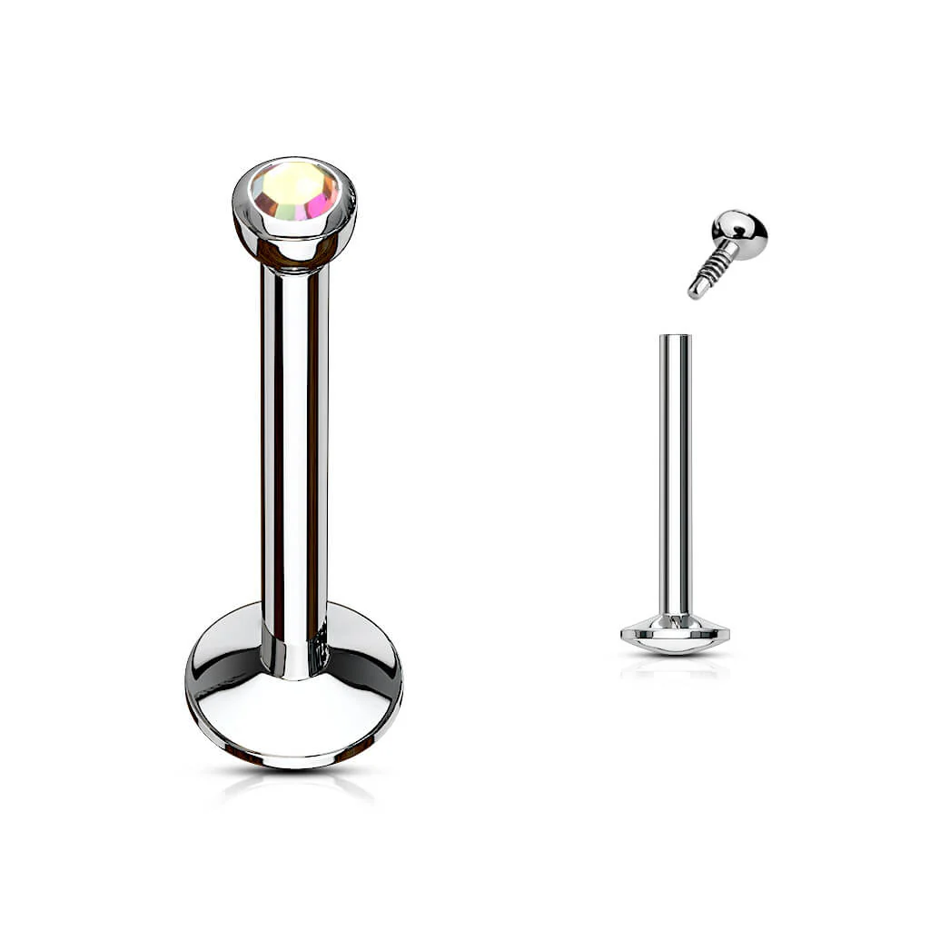 Labret Bille Zircone Filetage Interne - Image 4