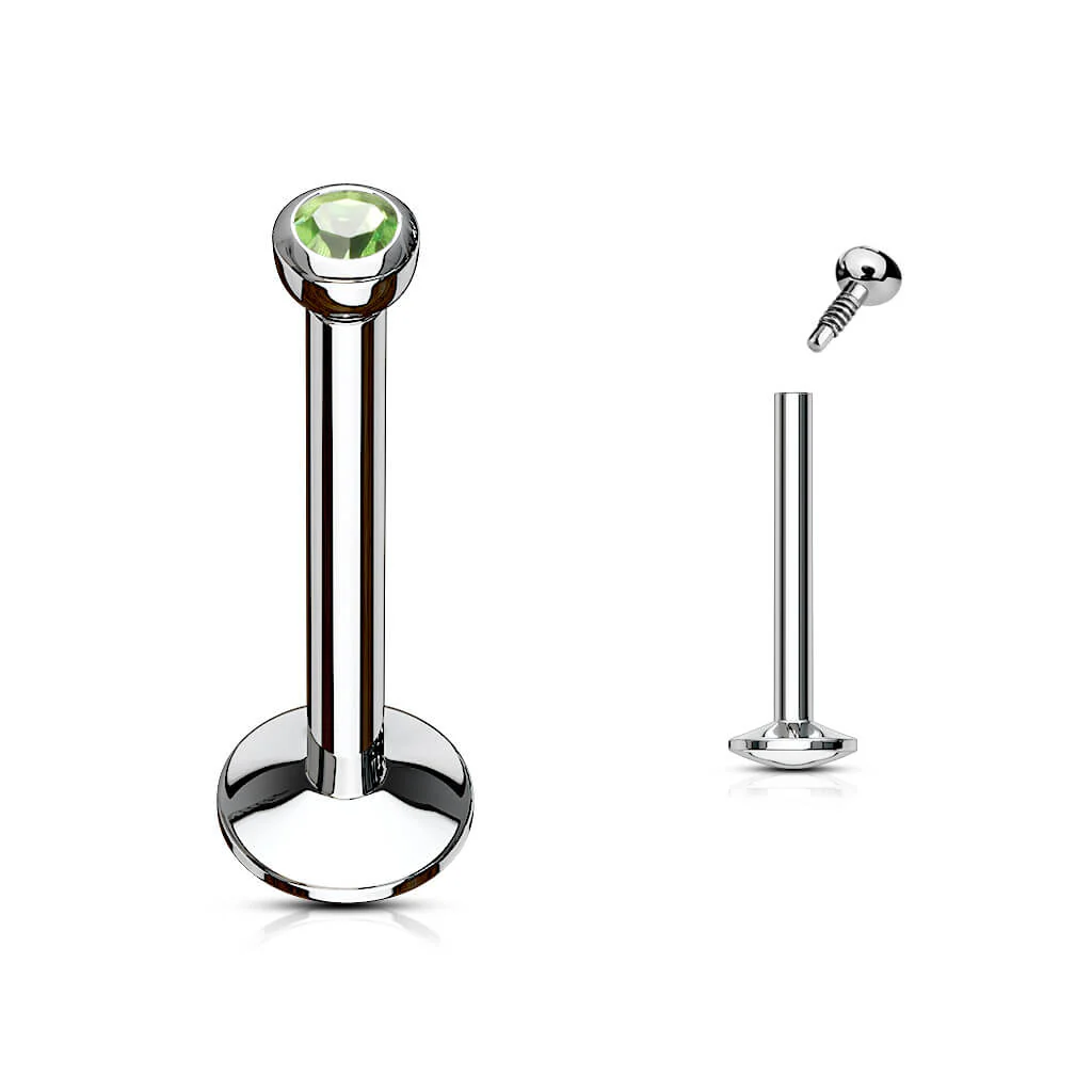 Labret Bille Zircone Filetage Interne - Image 7