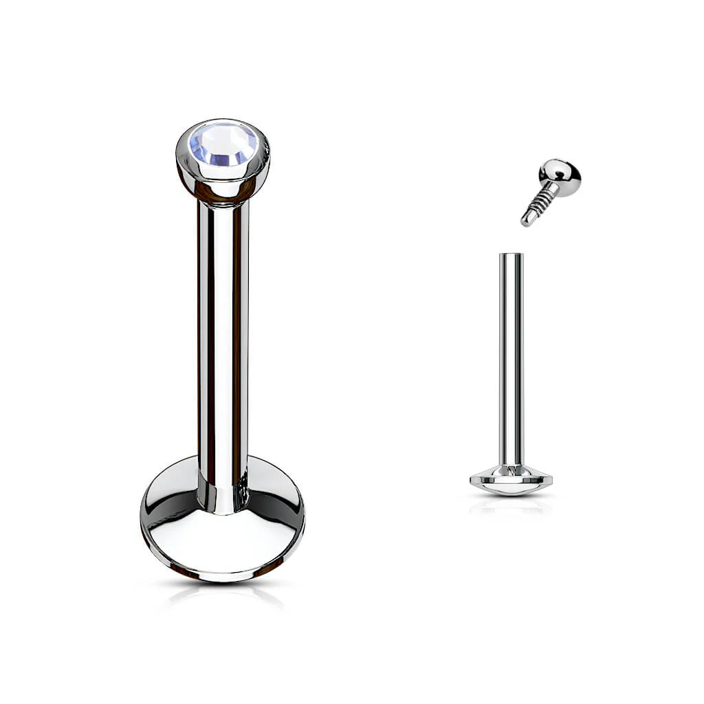 Labret Bille Zircone Filetage Interne - Image 9