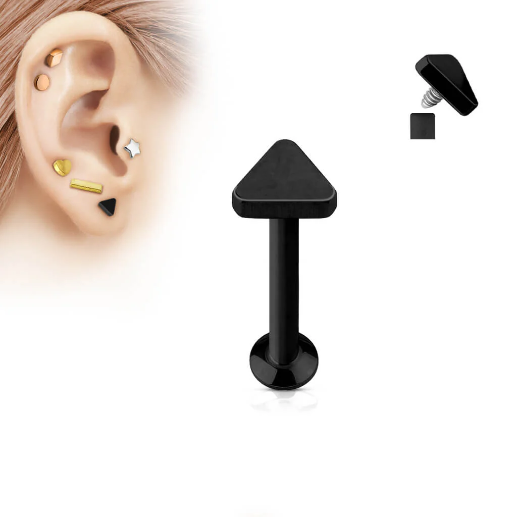 Labret Triangle Plat Filetage Interne - Image 3