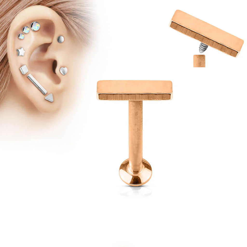 Labret Barre Plate Filetage Interne - Image 4