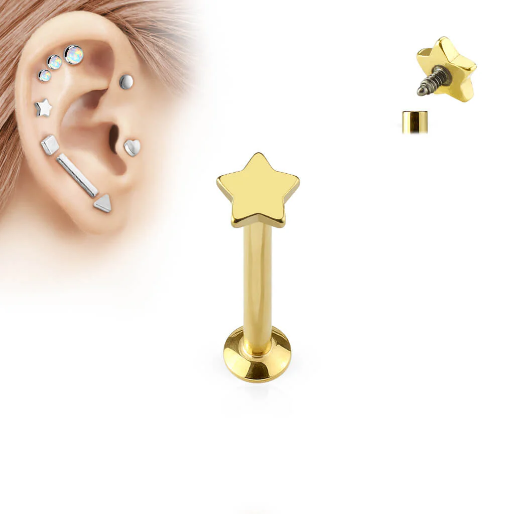 Labret Étoile Filetage Interne - Image 2