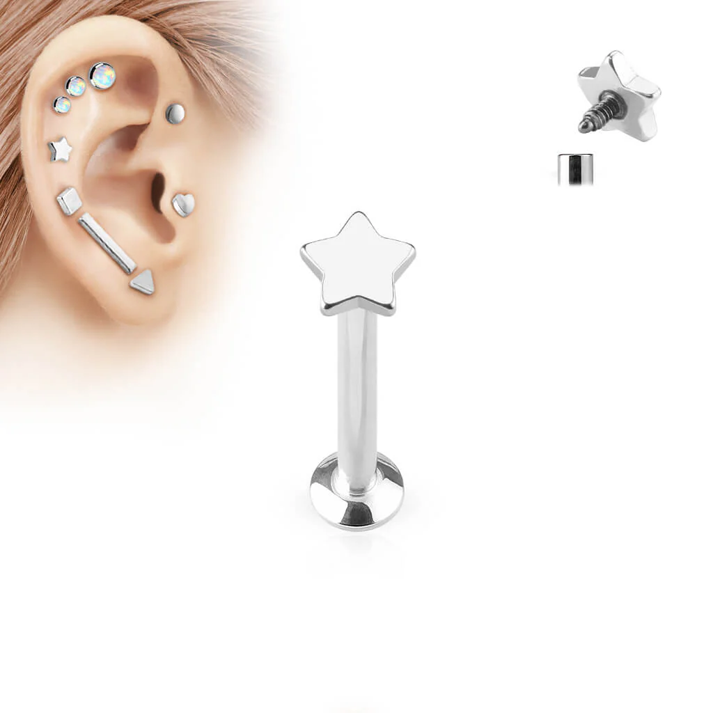 Labret Étoile Filetage Interne - Image 5