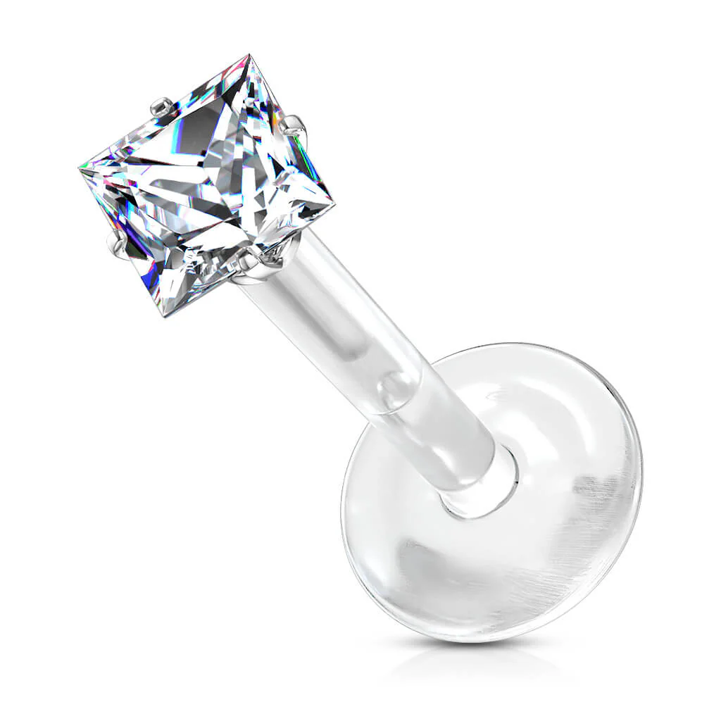 Labret Zircone Carrée - Image 2