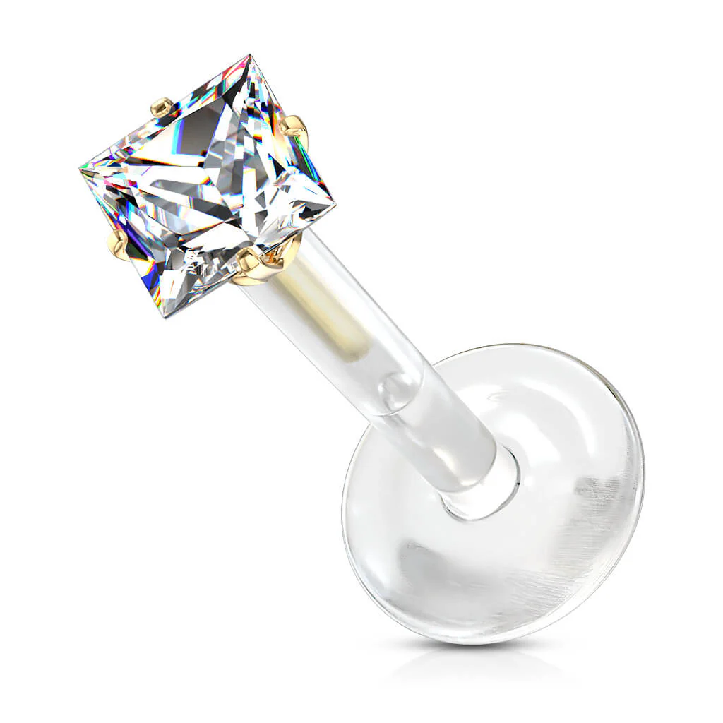 Labret Zircone Carrée - Image 4