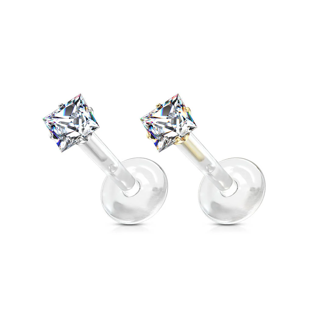 Labret Zircone Carrée - Image 5