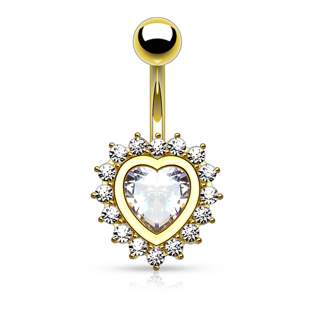 Piercing Nombril Coeur Zircone - Image 5