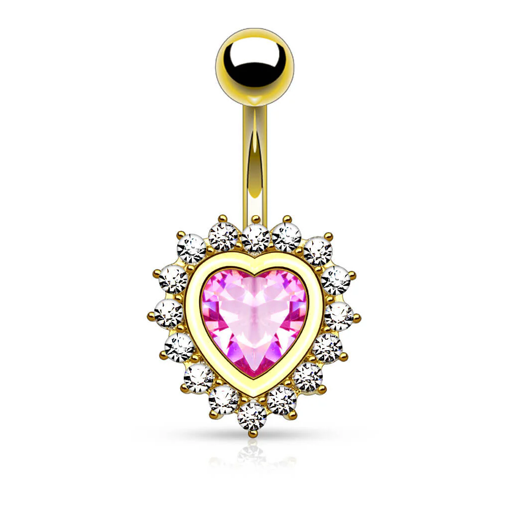 Piercing Nombril Coeur Zircone - Image 6