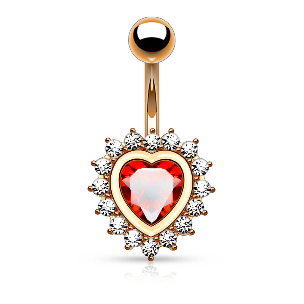 Piercing Nombril Coeur Zircone - Image 7