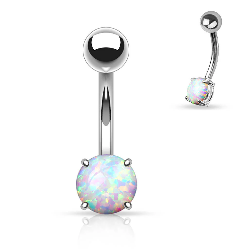 Piercing Nombril Opale Serti Griffe - Image 3
