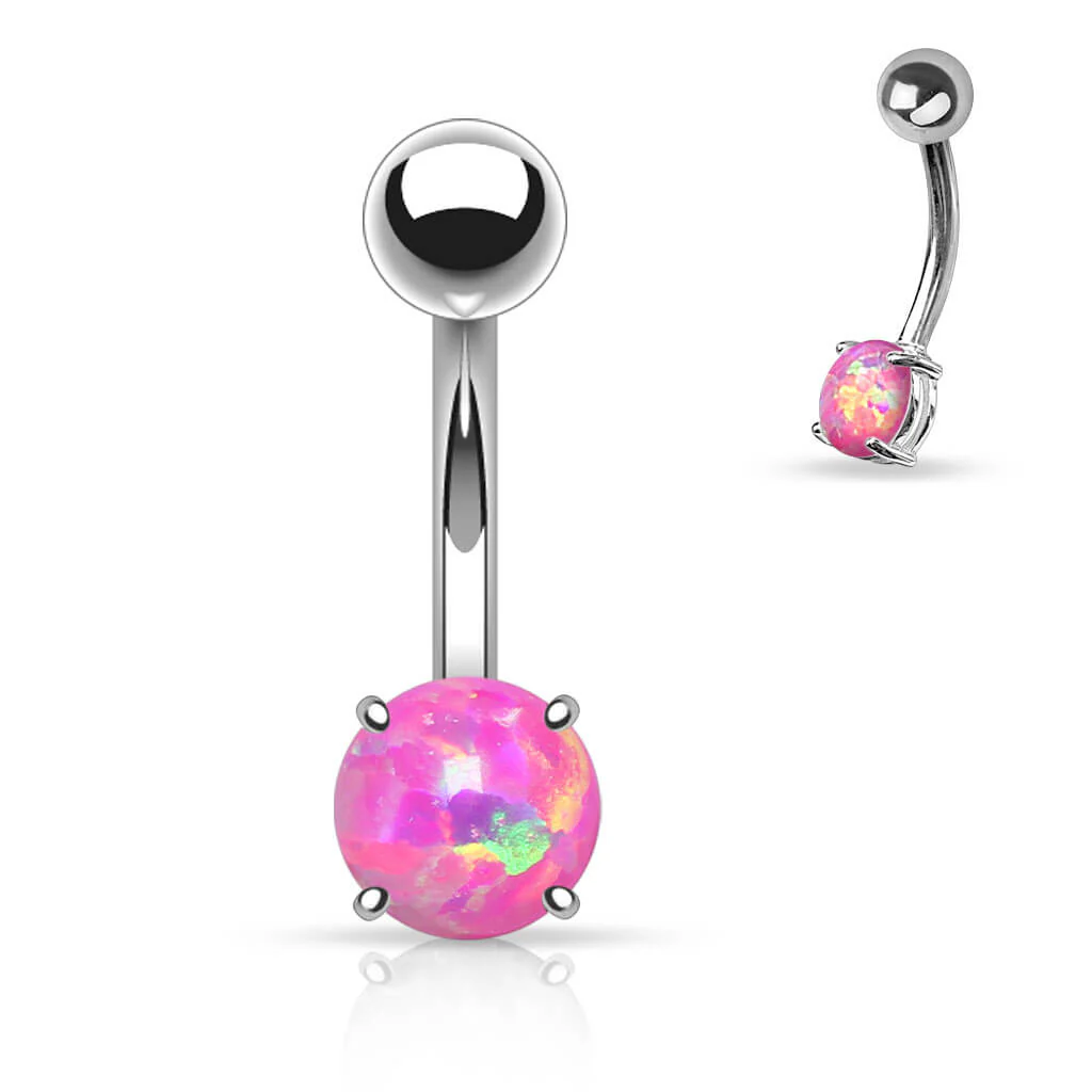Piercing Nombril Opale Serti Griffe - Image 4