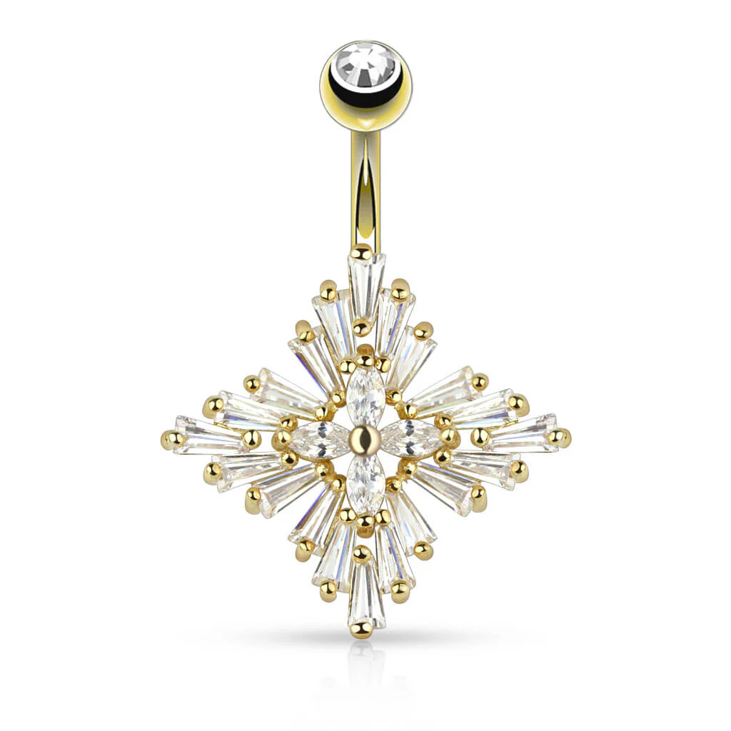 Piercing Nombril Zircone Taille Princesse - Image 3